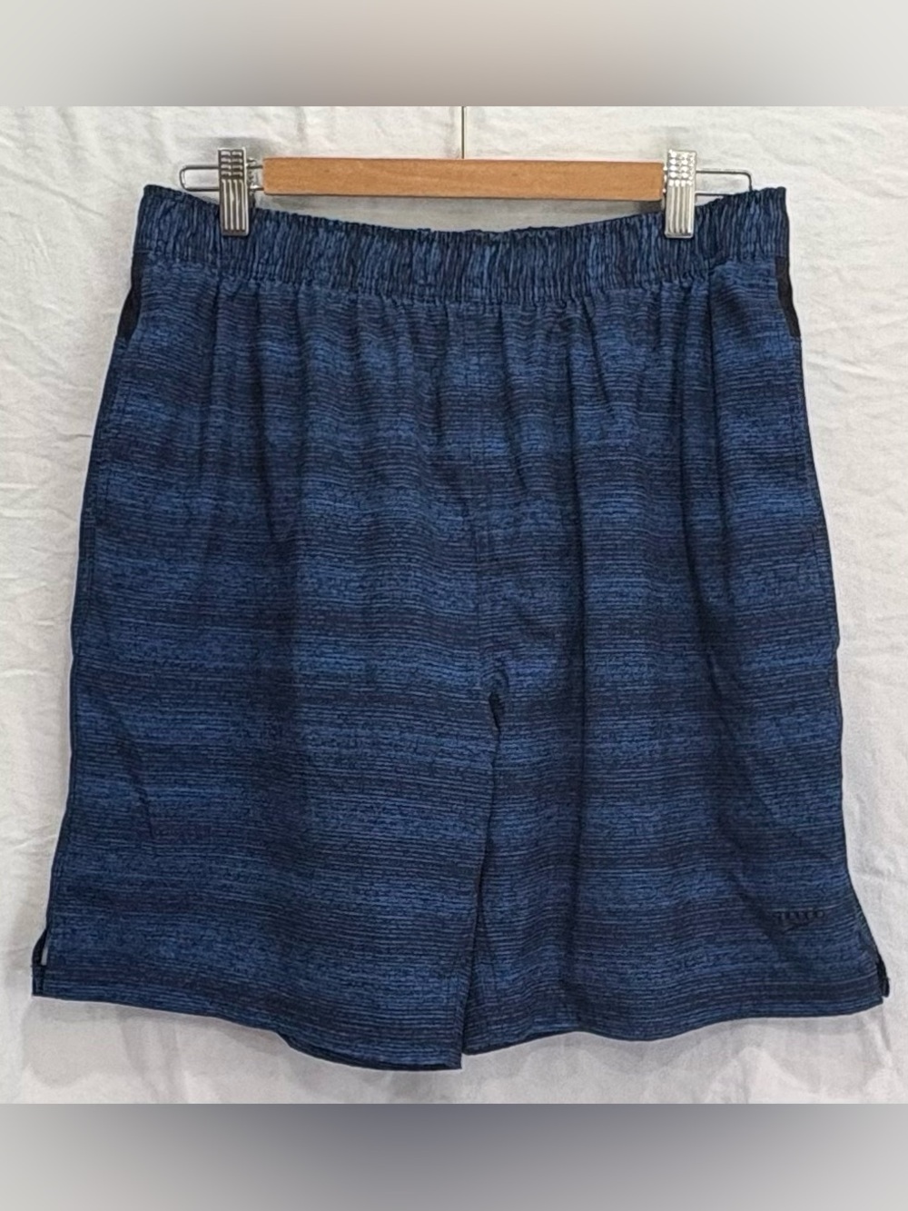 Speedo Men's Navy Heathered Athletic Shorts